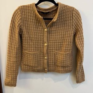 Knit cardigan with gold buttons from Mango